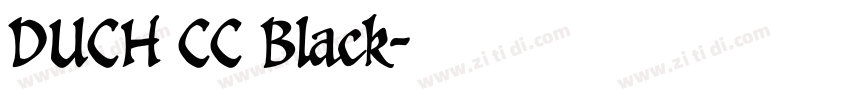 DUCH CC Black字体转换